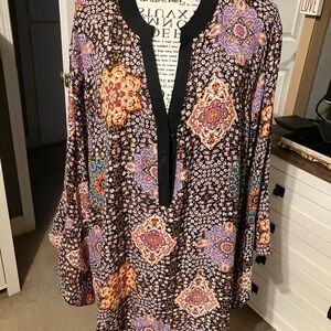 Spense Multicolor Geometric Women's Tunic